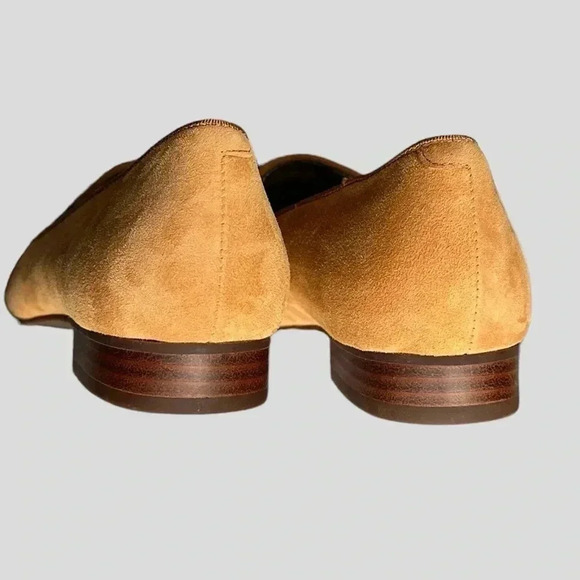 AARAY | NWOT | QUEEN BEE EMBROIDERED YELLOW SUEDE LOAFERS | SIZE: 7.5 M - Picture 8 of 10